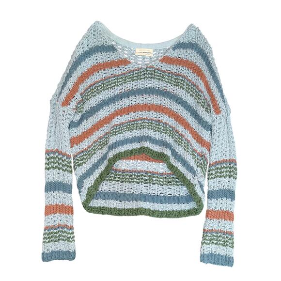 Urban Outfitters Sweaters - Urban Outfitters Striped Open Knit Cropped Sweater - Size Small boho beach